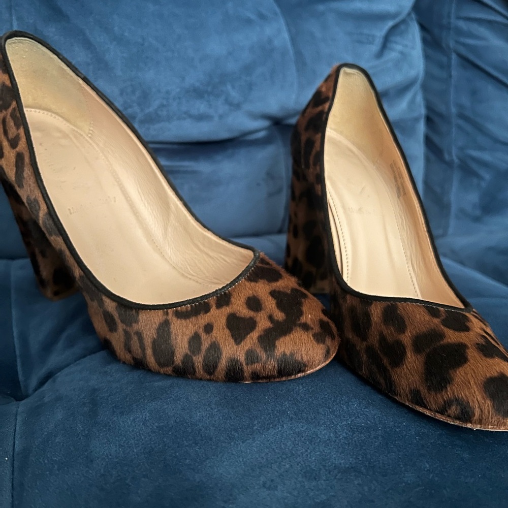 Printed jCrew pumps